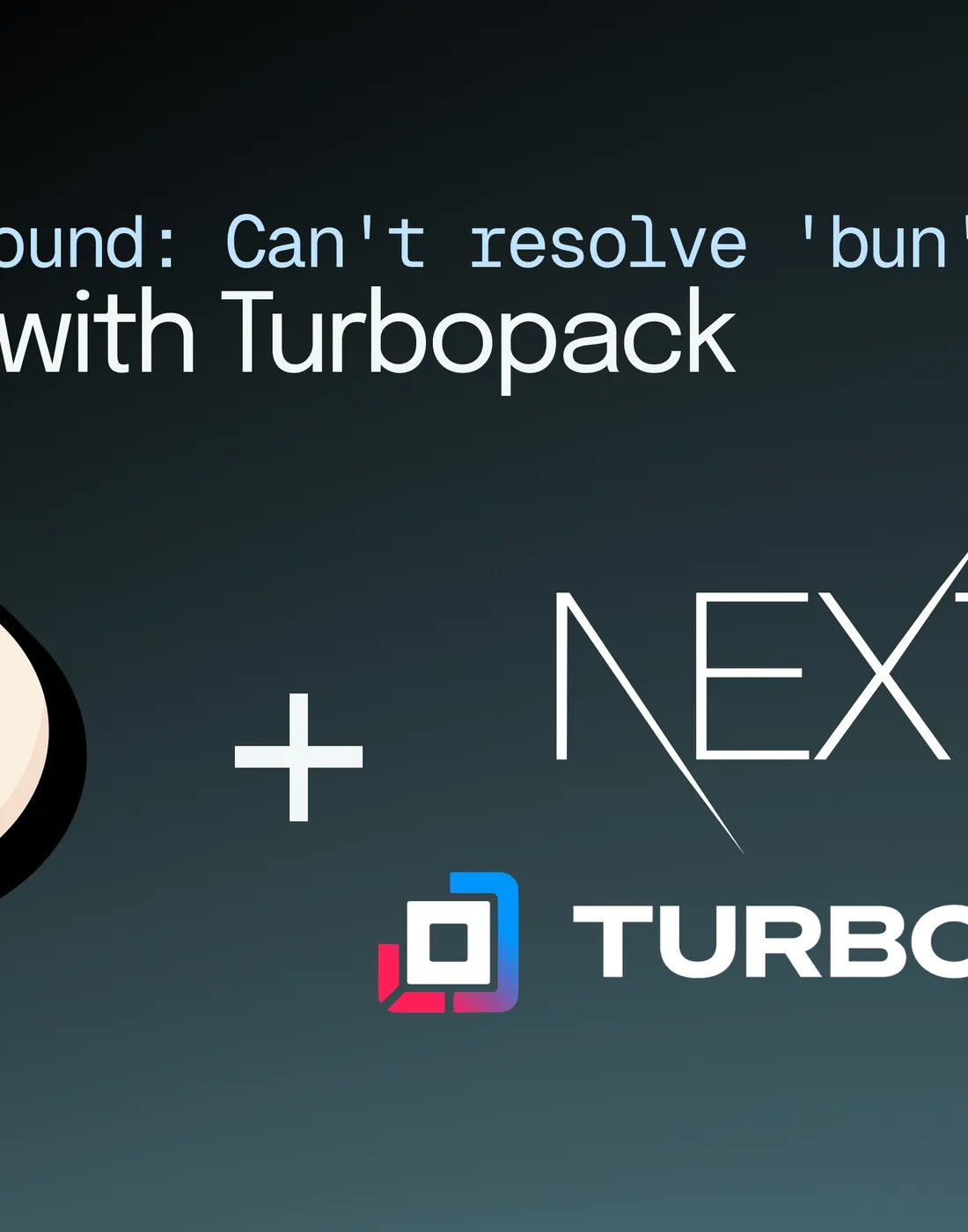 Fix Module not found: Can't resolve 'bun' in Next.JS with Turbopack