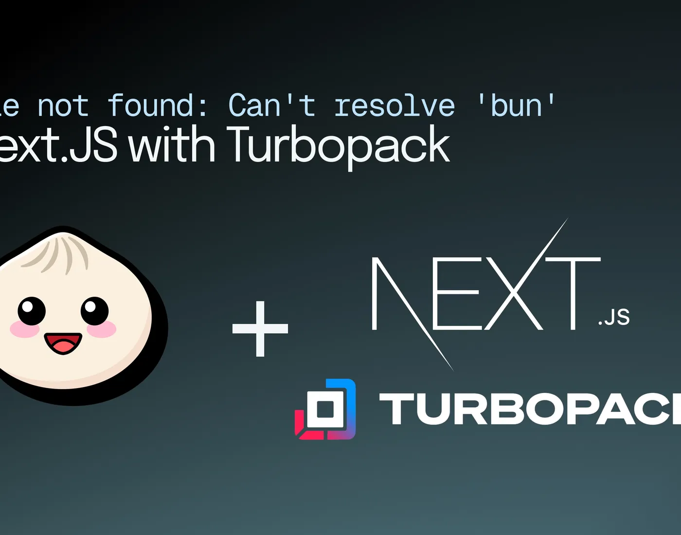 Fix Module not found: Can't resolve 'bun' in Next.JS with Turbopack